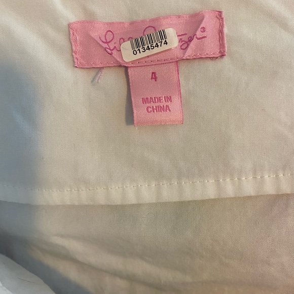 LILLY PULITZER Franco Plaid strapless dress size 4 - Picture 7 of 11